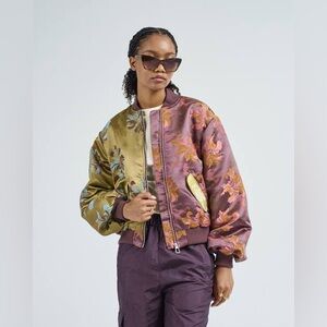 Alemais Adriana Jacquard Bomber Jacket US6 NWT